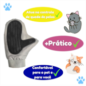 Luva Nano Magnética Savana Remove Pelo Preta