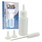 Mamadeira Club Pet Kit com 3 Bicos e Limpador 50ml