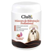 Mascara hidratação Club Pet Morango com Ceramidas 490g