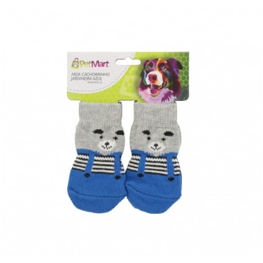 Meia Petmart Cachorrinho Azul Grande