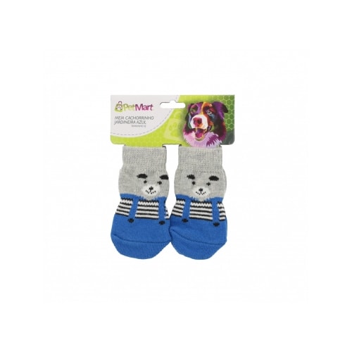 Meia Petmart Cachorrinho Azul Media