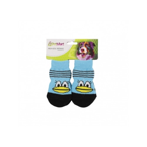 Meia Petmart Pato Azul Pequena