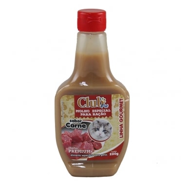 Molho Club Pet Ração Carne Gatos 250g