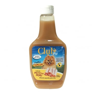 Molho Club Pet Ração Peito de Peru 250g