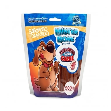 Osso Mister Bone Palito Carne Flexível 500g