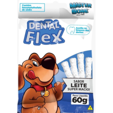 Osso Mister Bone Palito Dental Flex Leite 60g