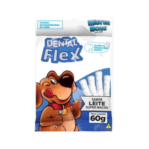 Osso Mister Bone Palito Dental Flex Leite 60g