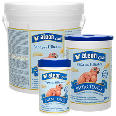 Papa Alcon Club Psitacídeos Filhotes 160g