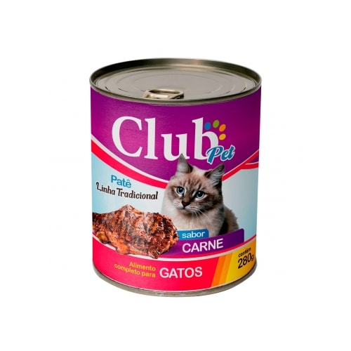 Patê Club Pet Carne Gatos Adultos 280g