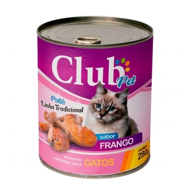 Patê Club Pet Frango Gatos Adultos 280g