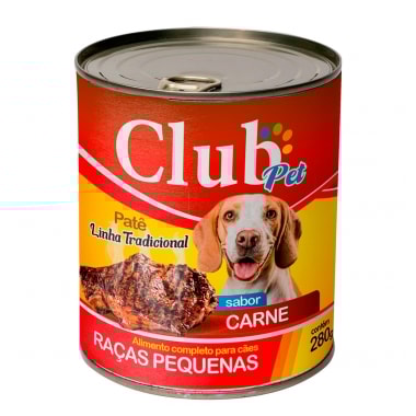 Patê Club Pet Gourmet Carne Cães Adultos Raças Pequenas 280g