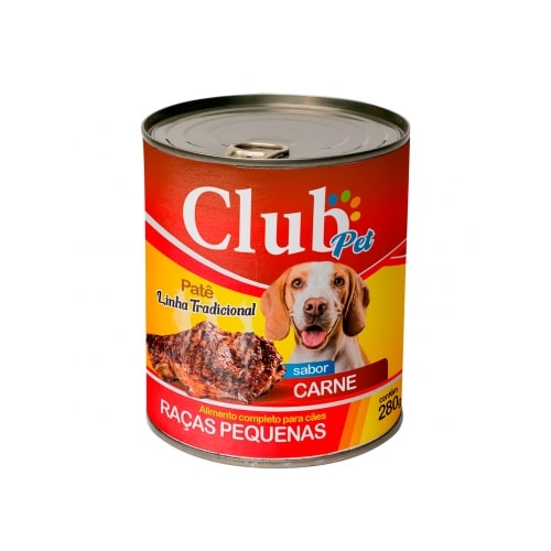 Patê Club Pet Gourmet Carne Cães Adultos Raças Pequenas 280g