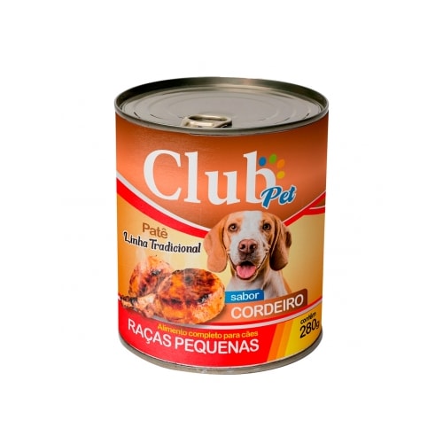 Patê Club Pet Gourmet Cordeiro Cães Adultos Raças Pequenas 280g