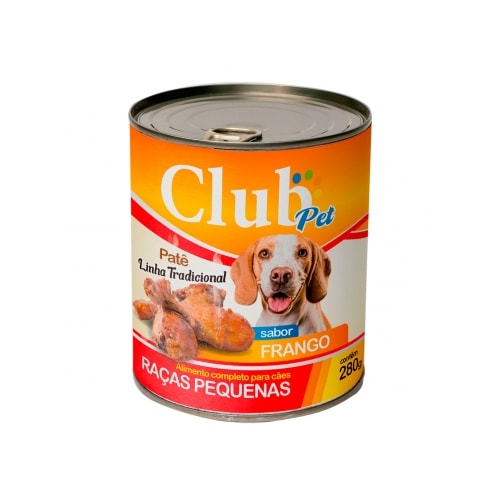 Patê Club Pet Gourmet Frango Cães Adultos Raças Pequenas 280g