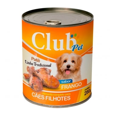 Patê Club Pet Gourmet Frango Cães Filhotes 280g