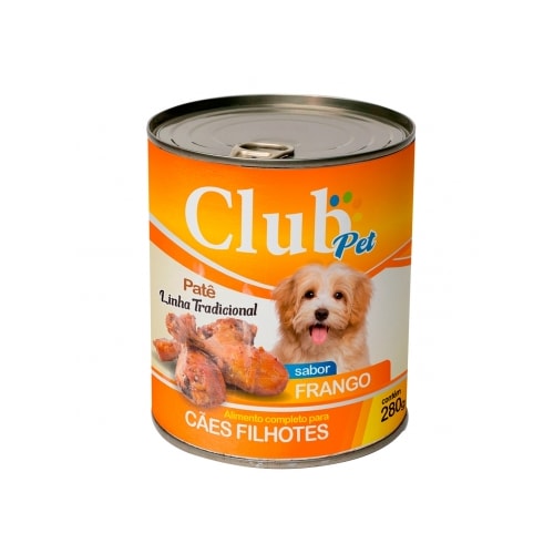 Patê Club Pet Gourmet Frango Cães Filhotes 280g