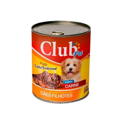 Patê Club Pet Tradicional Carne Cães Filhotes 280g