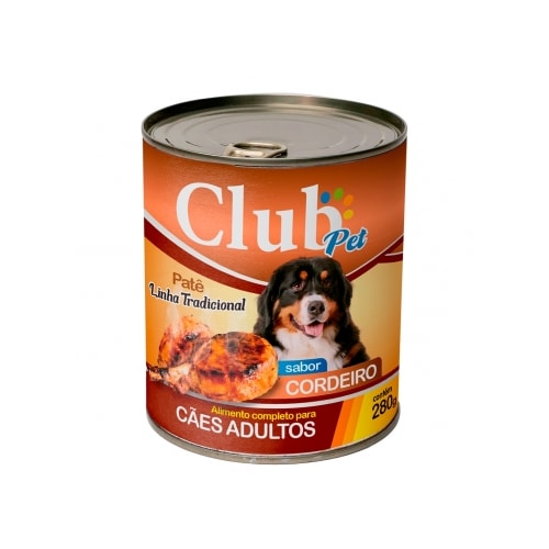 Patê Club Pet Tradicional Cordeiro Cães Adultos 280g