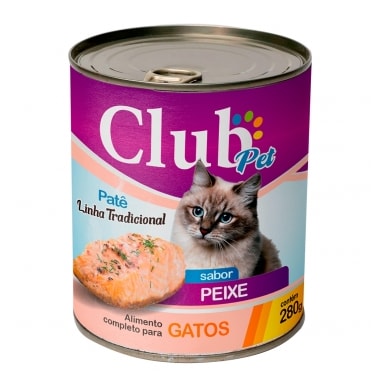Patê Club Pet Tradicional Peixe Gatos Adultos 280g