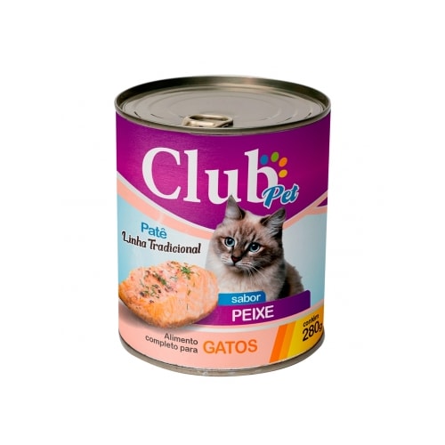 Patê Club Pet Tradicional Peixe Gatos Adultos 280g