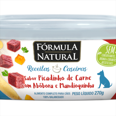 Patê Fórmula Natural Receitas Caseiras Picadinho de Carne 270g