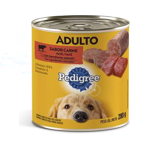 Patê Pedigree Carne ao Molho Cães Adultos 290g