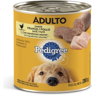 Patê Pedigree Frango Cães Adultos 280g
