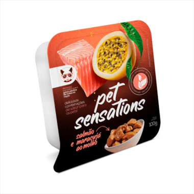 Patê Petitos Pet Sensations Salmão Maracujá Gatos 100g