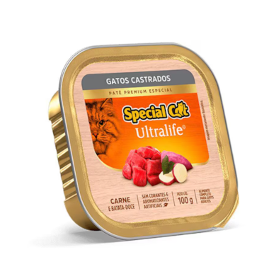 Patê Special Cat Carne Gatos Castrados 100g