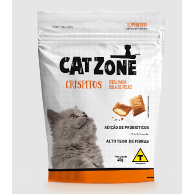 Petisco Cat Zone Crispitos Gatos 40g