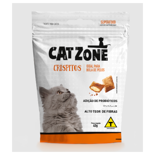 Petisco Cat Zone Crispitos Gatos 40g