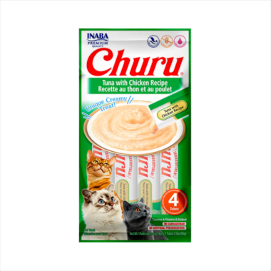 Petisco Churu Atum e Frango Gatos 56g
