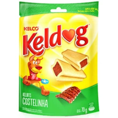 Petisco Keldog Kelbits Costelinha Cães 70g