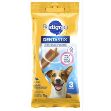 Petisco Pedigree Dentastix Cães Adultos Raças Pequenas - 3 unidades 45g