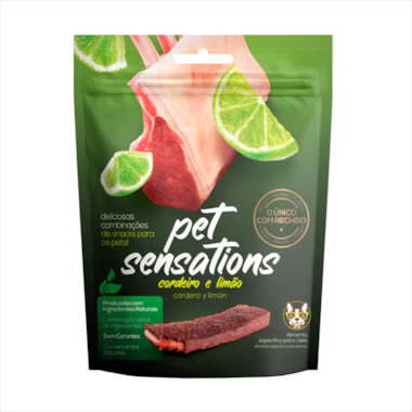 Petisco Petitos Pet Sensations Cães Cordeiro e Limão 65gr