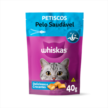 Petisco Whiskas Pelo Saudável Gatos 40g