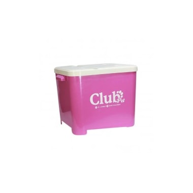 Porta Ração Club Pet Container Rosa 15kg