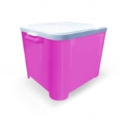 Porta Ração Furacão Pet Container Rosa 15kg