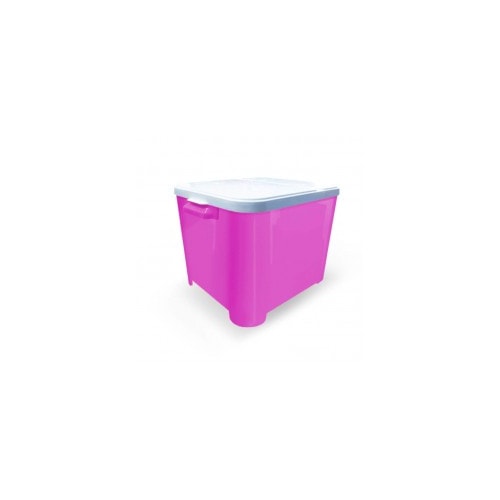 Porta Ração Furacão Pet Container Rosa 15kg