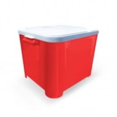 Porta Ração Furacão Pet Container Vermelho 15kg
