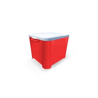Porta Ração Furacão Pet Container Vermelho 15kg