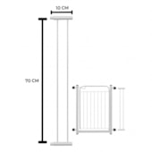 Portão de Segurança Club Pet com Extensor Branco 10cm