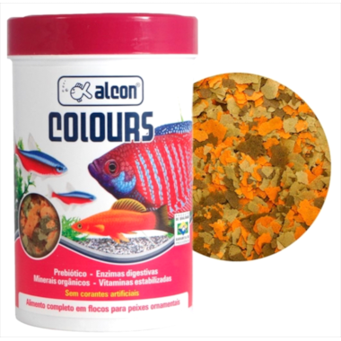 Ração Alcon Colours Flocos Peixes 10g