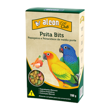 Ração Alcon Eco Psita Bits Psitacídeos 700g