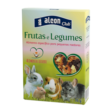 Ração Alcon Frutas e Legumes Roedores 75g