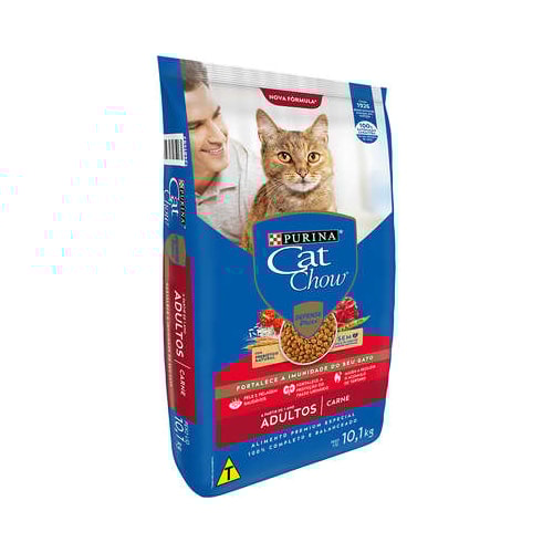 Ração Cat Chow Carne Gatos Adultos 10,1kg