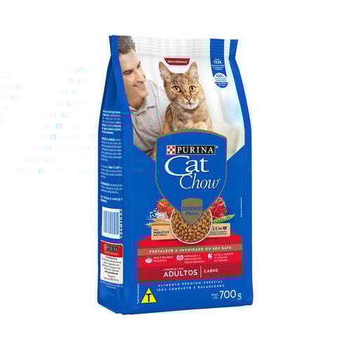 Ração Cat Chow Carne Gatos Adultos 700g