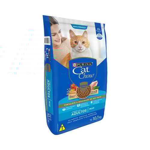 Ração Cat Chow Peixe Gatos Adultos 10,1kg