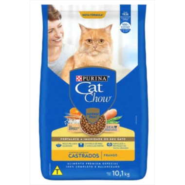 Ração Cat Chow Peixe Gatos Adultos Castrados 10,1kg