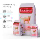 Ração Cat Excellence Carne Gatos Adultos 10,1kg